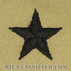 准将（Brigadier General (BG)）[デザート/階級章/パッチ/ペア（2枚1組）]の画像