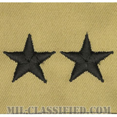 少将（Major General (MG)）[デザート/階級章/パッチ/ペア（2枚1組）]の画像