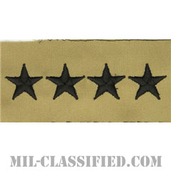 大将（General (GEN)）[デザート/階級章/パッチ/ペア（2枚1組）]の画像