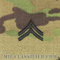 伍長（Corporal (CPL)）[OCP/階級章/キャップ用縫い付けパッチ]画像