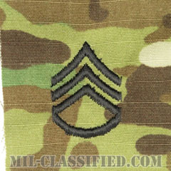 二等軍曹（Staff Sergeant (SSG)）[OCP/階級章/キャップ用縫い付けパッチ]画像