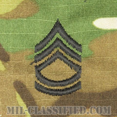 一等軍曹（Sergeant First Class (SFC)）[OCP/階級章/キャップ用縫い付けパッチ]画像