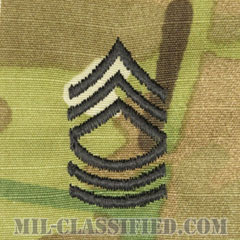 曹長（Master Sergeant (MSG)）[OCP/階級章/キャップ用縫い付けパッチ]画像