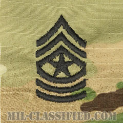 上級曹長（Sergeant Major (SGM)）[OCP/階級章/キャップ用縫い付けパッチ]画像