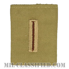 准尉 (CW5)（Chief Warrant Officer 5）[デザート/ゴアテックスパーカー用スライドオン階級章]の画像