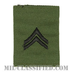 伍長（Corporal (CPL)）[サブデュード/ゴアテックスパーカー用スライドオン階級章]の画像