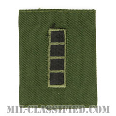 准尉 (CW4)（Chief Warrant Officer 4）[サブデュード/ゴアテックスパーカー用スライドオン階級章]の画像