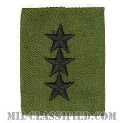 中将（Lieutenant General (LTG)）[サブデュード/ゴアテックスパーカー用スライドオン階級章]の画像