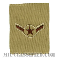 二等空兵（Airman）[デザート（Desert）/ゴアテックスパーカー用スライドオン空軍階級章]の画像