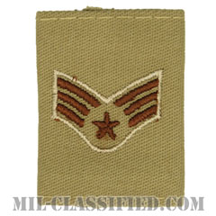 上等空兵（Senior Airman）[デザート（Desert）/ゴアテックスパーカー用スライドオン空軍階級章]の画像