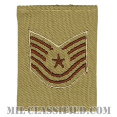 技能軍曹（Technical Sergeant）[デザート（Desert）/ゴアテックスパーカー用スライドオン空軍階級章]の画像