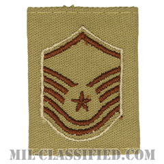 曹長（Master Sergeant）[デザート（Desert）/ゴアテックスパーカー用スライドオン空軍階級章]の画像