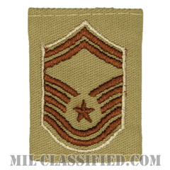 上級曹長（Senior Master Sergeant）[デザート（Desert）/ゴアテックスパーカー用スライドオン空軍階級章]画像