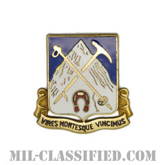 第87歩兵連隊（87th Infantry Regiment）[カラー/クレスト（Crest・DUI・DI）バッジ]画像