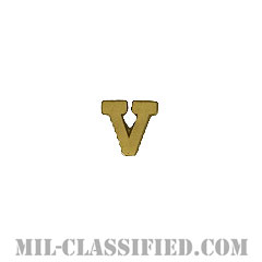文字V (マットゴールド)（Letter "V", Mat Gold）[リボン用デバイス（Attachment Device）]の画像