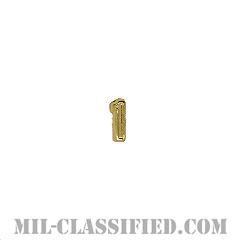 数字1 (ゴールド)（Numeral "1", Block, Gold）[リボン用デバイス（Attachment Device）]の画像