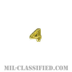 数字4 (ゴールド)（Numeral "4", Block, Gold）[リボン用デバイス（Attachment Device）]の画像