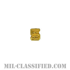 数字5 (ゴールド)（Numeral "5", Block, Gold）[リボン用デバイス（Attachment Device）]の画像