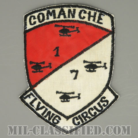 第1騎兵連隊第7大隊C中隊（C Troop, 7th Squadron, 1st Cavalry Regiment）[カラー/カットエッジ/パッチ/レプリカ1点物]の画像