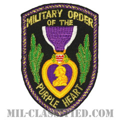 パープルハート章（MILITARY ORDER OF THE PURPLE HEART）[カラー/カットエッジ/パッチ/ノベルティ]の画像