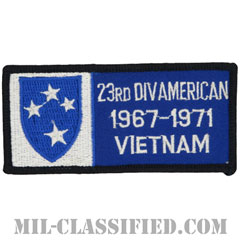第23歩兵師団ベトナム戦争ベテラン（23RD DIV AMERICAN 1967-1971 VIETNAM）[カラー/メロウエッジ/パッチ/ノベルティ]の画像