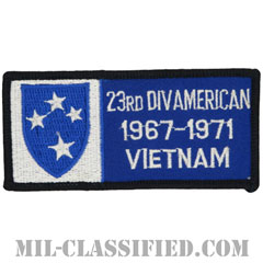第23歩兵師団ベトナム戦争ベテラン（23RD DIV AMERICAN 1967-1971 VIETNAM）[カラー/メロウエッジ/パッチ/ノベルティ]画像