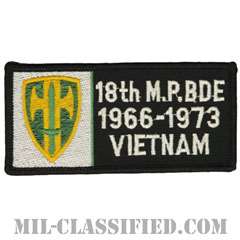 第18憲兵旅団ベトナム戦争ベテラン（18th M.P.BDE 1966-1973 VIETNAM）[カラー/メロウエッジ/パッチ/ノベルティ]画像