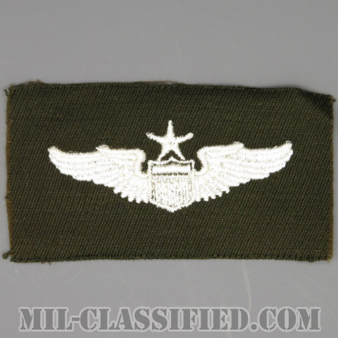 航空機操縦士章 (シニア・パイロット)（Air Force Senior Pilot Badge）[カラー/ギャバジン生地/パッチ/1点物]の画像