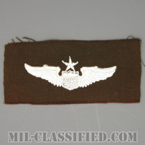 航空機操縦士章 (シニア・パイロット)（Air Force Senior Pilot Badge）[カラー/ギャバジン生地/パッチ/1点物]の画像