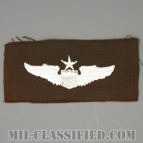 航空機操縦士章 (シニア・パイロット)（Air Force Senior Pilot Badge）[カラー/ギャバジン生地/パッチ/1点物]画像