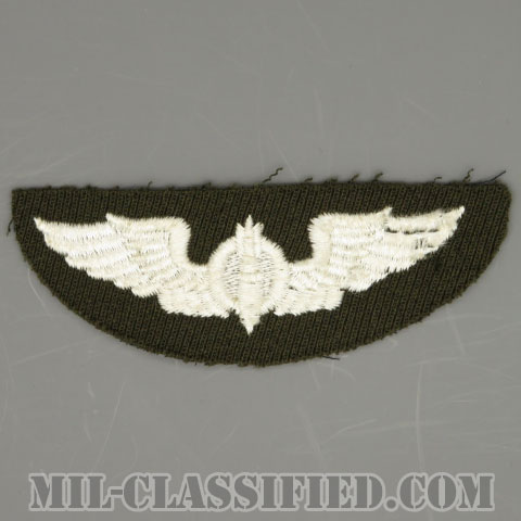 爆撃手章 (ボンバルディア)（AAF Bombardier Wing）[カラー/ギャバジン生地/パッチ/1点物]の画像