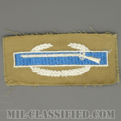 戦闘歩兵章 (ファースト)（Combat Infantryman Badge (CIB), First Award）[カラー/カーキ生地/パッチ/1点物]画像