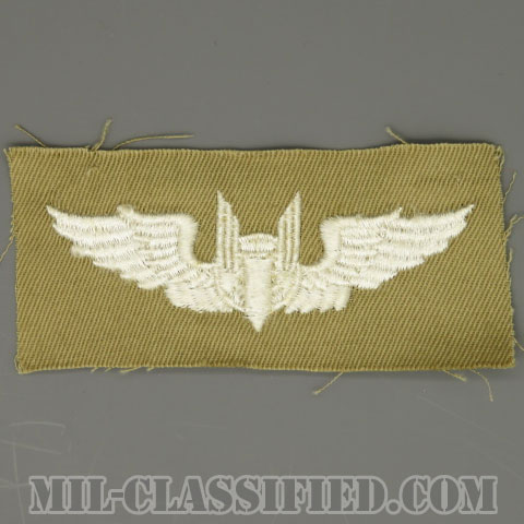 機上射手章 (エアガンナー)（AAF Air Gunner Wing Badge）[カラー/カーキ生地/パッチ/1点物]画像