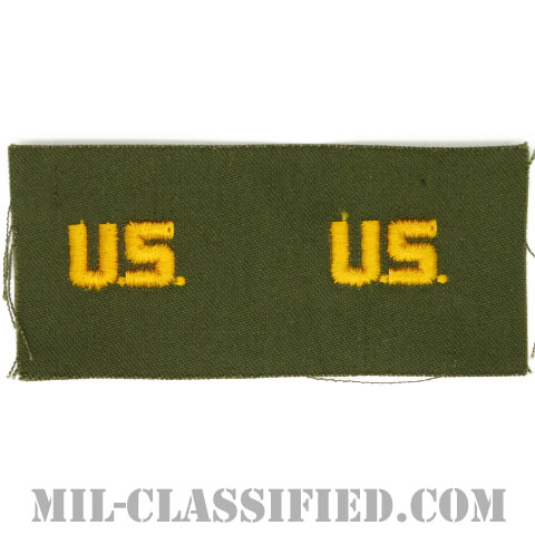 U.S.章（U.S. Letters）[カラー/兵科章/パッチ/ペア2枚1組]の画像