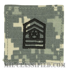 最先任上級曹長 (士官学生用)（Cadet, Command Sergeant Major (CSM)）[UCP（ACU）/階級章/ベルクロ付パッチ]の画像
