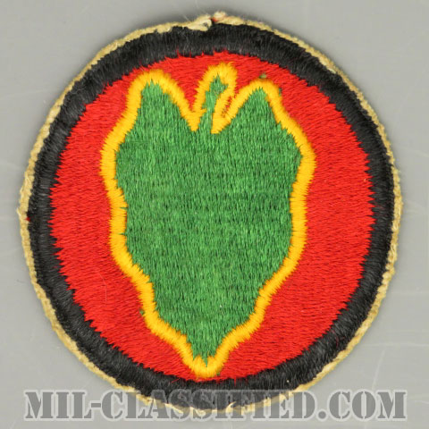 第24歩兵師団（24th Infantry Division）[カラー/カットエッジ/パッチ/中古1点物]の画像