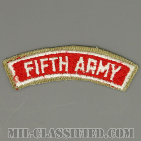 第5募兵コマンドタブ（Recruiting Command Fifth Army Tab）[カラー/カットエッジ/パッチ/1点物]の画像