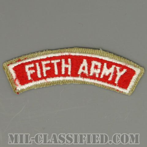 第5募兵コマンドタブ（Recruiting Command Fifth Army Tab）[カラー/カットエッジ/パッチ/1点物]画像