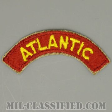 輸送隊アトランティック(大西洋)タブ（Transportation Corps, Atlantic Tab）[カラー/カットエッジ/パッチ/1点物]画像