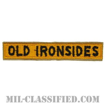 第1機甲師団タブ（1st Armored Division "OLD IRONSIDES" Tab）[カラー/カットエッジ/パッチ]画像