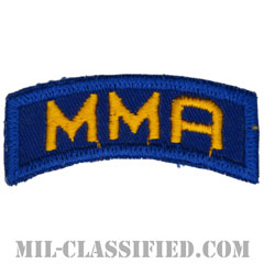 ミシガンミリタリーアカデミータブ（Michigan Military Academy (MMA) Tab）[カラー/カットエッジ/パッチ]画像