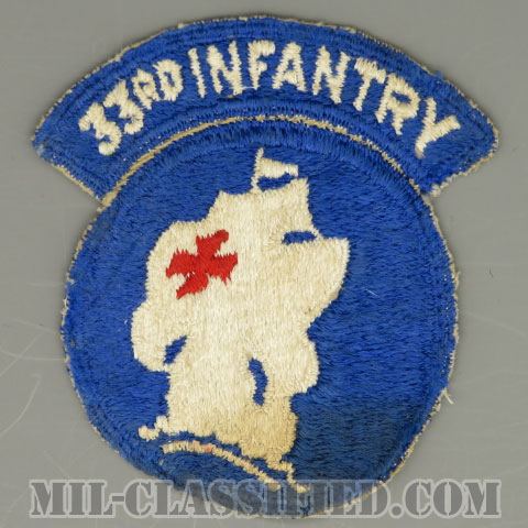 第33歩兵連隊戦闘団（33rd Infantry Regimental Combat Team）[カラー/カットエッジ/パッチ/中古1点物]の画像