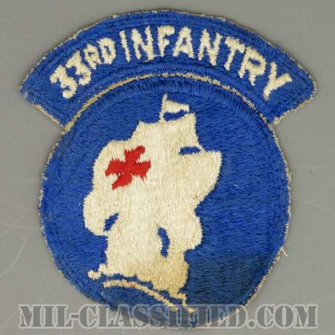 第33歩兵連隊戦闘団（33rd Infantry Regimental Combat Team）[カラー/カットエッジ/パッチ/中古1点物]画像