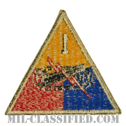 第1機甲師団（1st Armored Division）[カラー/カットエッジ/パッチ/中古1点物]画像