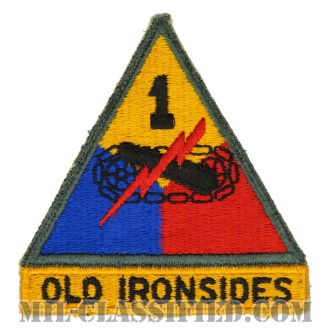 第1機甲師団（1st Armored Division）[カラー/カットエッジ/パッチ/中古1点物]の画像