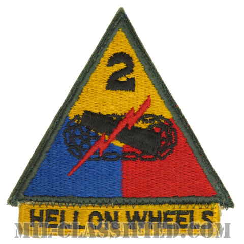 第2機甲師団（2nd Armored Division）[カラー/カットエッジ/パッチ/中古1点物]の画像
