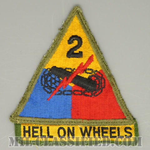 第2機甲師団（2nd Armored Division）[カラー/カットエッジ/パッチ/中古1点物]の画像