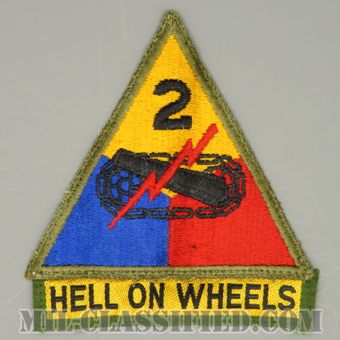 第2機甲師団（2nd Armored Division）[カラー/カットエッジ/パッチ/中古1点物]の画像
