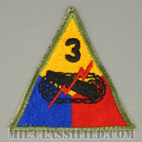 第3機甲師団（3rd Armored Division）[カラー/カットエッジ/パッチ/中古1点物]の画像