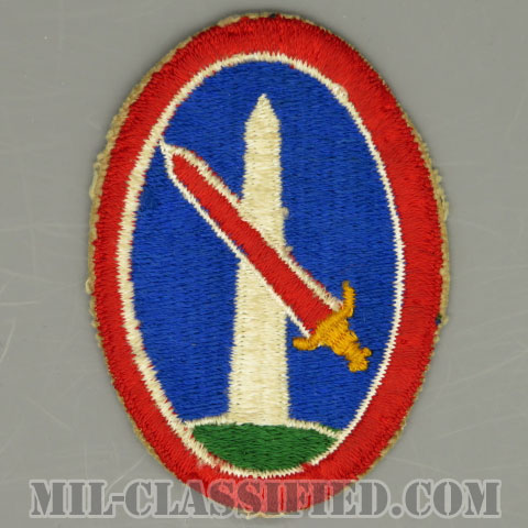 陸軍ワシントン軍管区（Army Military District of Washington）[カラー/カットエッジ/パッチ/中古1点物]の画像